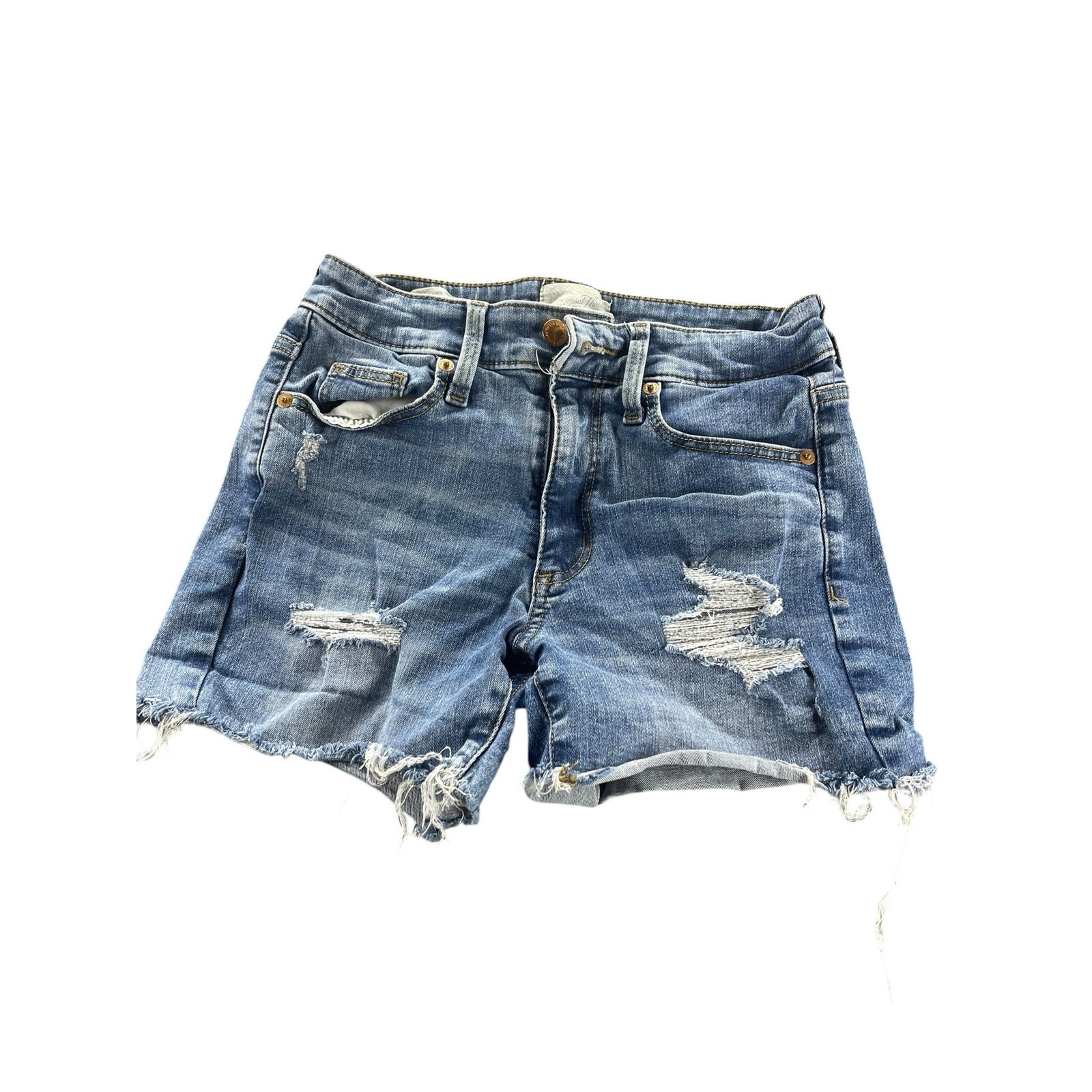 Universal Threads Medium Wash Blue Distressed Den… - image 2