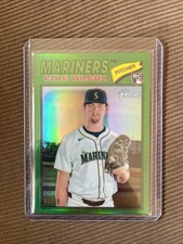 2026 Topps Heritage Cole Wilcox Chrome Green Refractor /99 RC #155