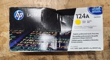 Genuine HP LaserJet Yellow Toner Print Cartridge 124A Q6002A