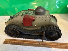 Marx Tin Wind-Up Toy TANK 10 Inch