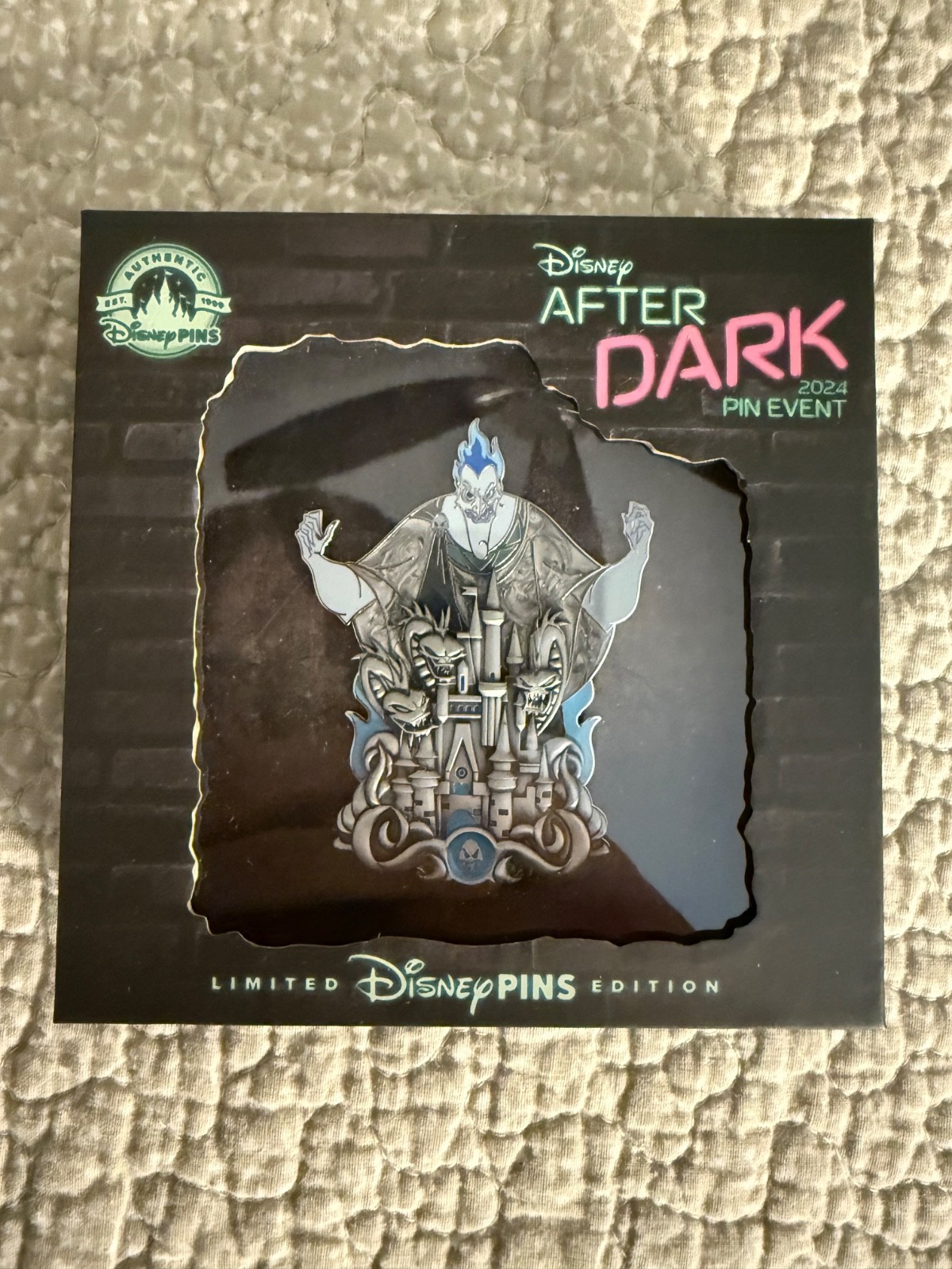 Hades villain and castle Disney pin. Disney after dark event LE 500