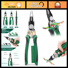 Multifunctional Wire Stripper  Voltage Tester, Cable Crimper  Cutter Tool