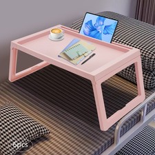 6 Set Lap Desks Foldable Laptop Desk Tray Table Computer Bed Stand Pink