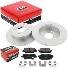 MAPCO BREMSSCHEIBEN 234mm + BREMSBELÄGE SATZ HINTERACHSE passend für HYUNDAI I10