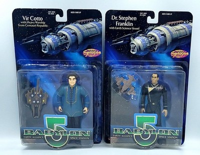 Babylon 5 Sealed Figures Dr. Stephen Franklin Vir Cotto Previews Exclusive 1997