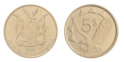 Namibia 5 Dollars, 1993-2023, KM #5, Mint