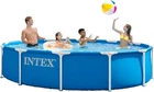 Intex 28210EP Metal Frame 12 ft x 30 in Above Ground Pool Round Swimming Pool