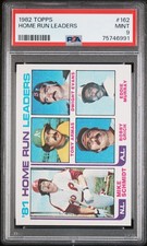 1982 TOPPS #162 HOME RUN LEADERS PSA 9