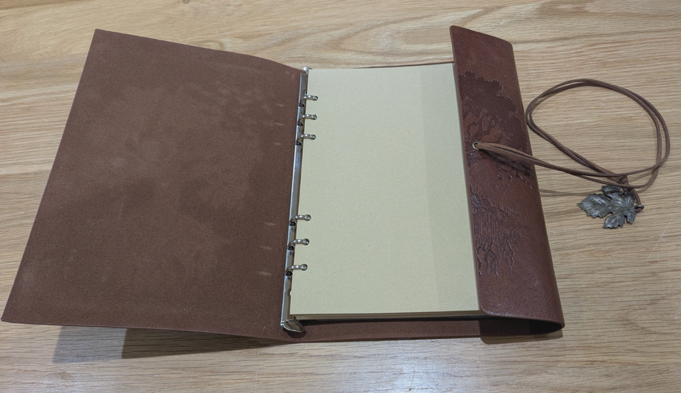 Faux Leather Journal Notebook, Refillable Travel Writing Journal Diary ...