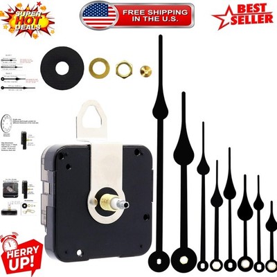 Complete Clock Movement Replacement - Battery Powered Quartz Mechanism & Hands