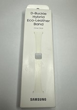 Samsung Galaxy Watch D-Buckle Hybrid Eco-Leather Band - Cream 20mm, S/M Slim