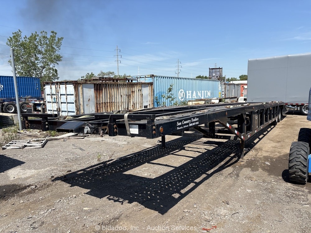 2024 Sun Country Trailers 53’ Low Pro-ET 3-Car Hauler Transport Trailer bidadoo