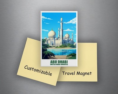 Abu Dhabi Kühlschrankmagnet Vereinigte Arabische Emirate Magnet Souvenir