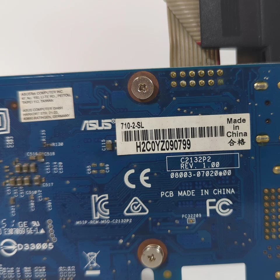 ASUS NVIDIA GeForce GT 710 2GB DDR3 PCIE 8x Graphics Card VGA DVI HDMI Passive - Image 4 of 4