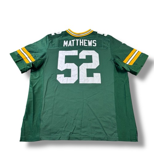 Nike NFL On-Field Elite Green Bay Packers #52 Clay Matthews Authentic Jersey 56 - Picture 2 of 11