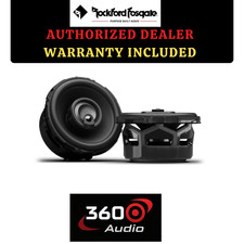 Rockford Fosgate P1V2-3 Punch P1 3.5" 3-Way Coaxial Full Range Speakers - Black