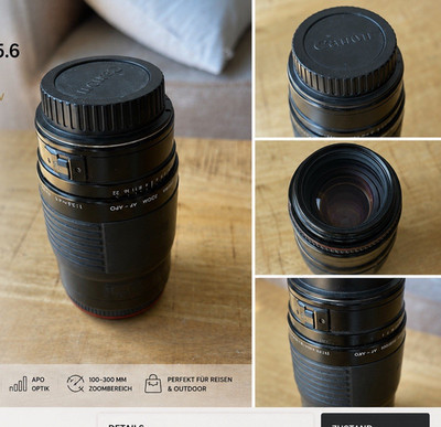 Canon EF 100-300mm f/4,5-5,6 USM Zoomobjektiv Autofokus (AF) APO
