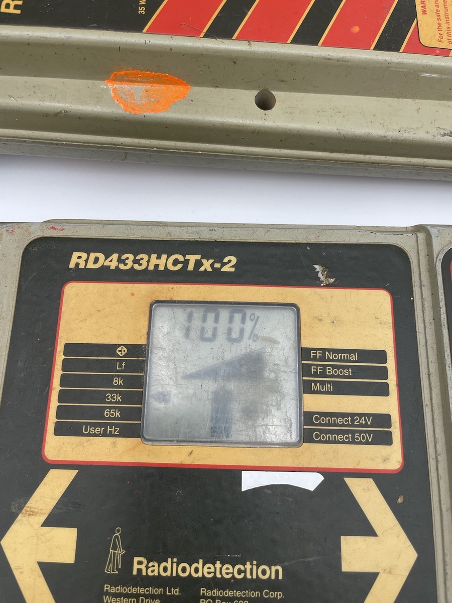Radiodetection PDL2-FA1 Pipe Cable Locator w RD433HCTx-2 Frequency