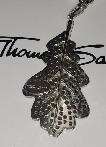 Genuine Thomas Sabo Oak Green Large Leaf Pendant Carrier Vintage RRP£215 Limited - Imagen 8 de 15