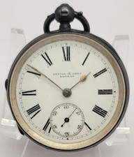Kendal  Dent English Fusee Sterling Silver Case Pocket Watch AS IS to restore