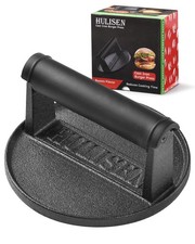 PreSeasoned Cast Iron Burger Press, Heavy Dut...