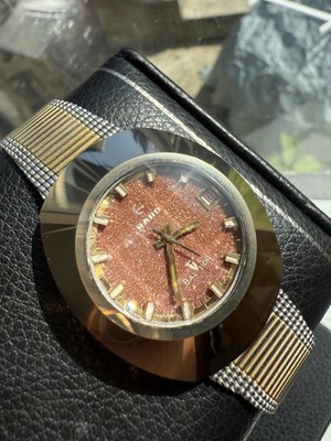 Rado Balboa Automatic Goldstone Dial Date Men's Watch SERVICED 5-18-25!! ETA2824