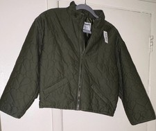 Old Navy Girls Quilted Full Zip Jacket w/ Pockets Green XL 14-16 