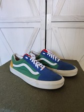 VANS Old Skool Skater Shoes M10 W11.5 Primary Color Canvas Suede