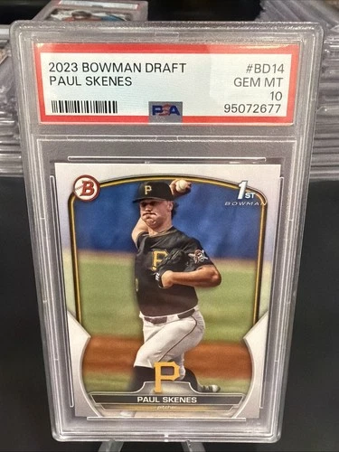 2023 Paul Skenes Bowman Draft Paper #BD14 PSA 10 - Pirates (RC)