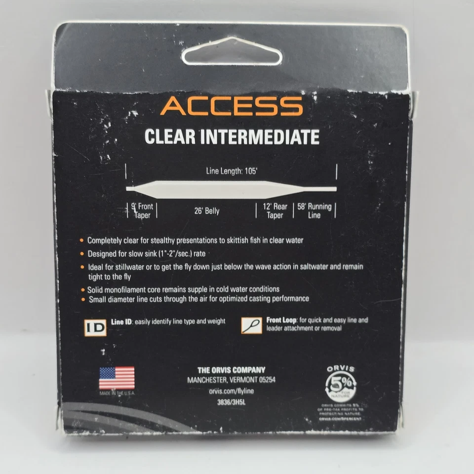Orvis Access Clear Intermediate WF-7-I 105 pies Foto 4 de 4