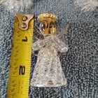 Swarovski Glass Hand Spun 18K Gold Crystal Angels Set Of 3 In Music Box Works — photo 8