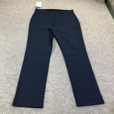 Nautica Pants Mens 36x32 Blue Chino Flat Front Straight Leg Casual Pockets