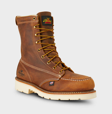 BEST DEAL! NEW Men's Thorogood 8'' Safety Toe Moc Toe Boots- Wide width- Full Box