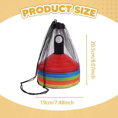 30x Soccer Cones Field Court Markers for Running Basketball Kids Games - Bild 5 von 7