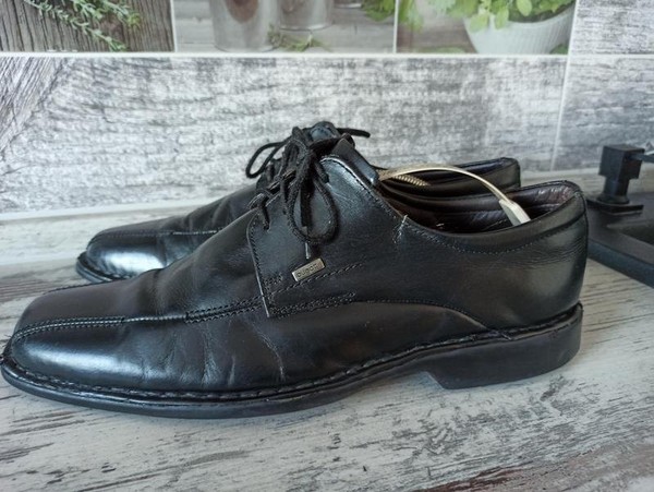 Men Bugatti Heels Black Leather 43 #6ARD