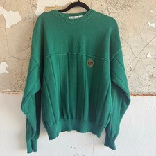 Vintage Sweater Green Pullover 80s Claiborne Made in USA Mens XL Golf Prep