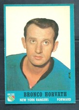 BRONCO HORVATH, 1962-63 Topps Hockey Card #63, An Ex-NM ORIGINAL Beauty!