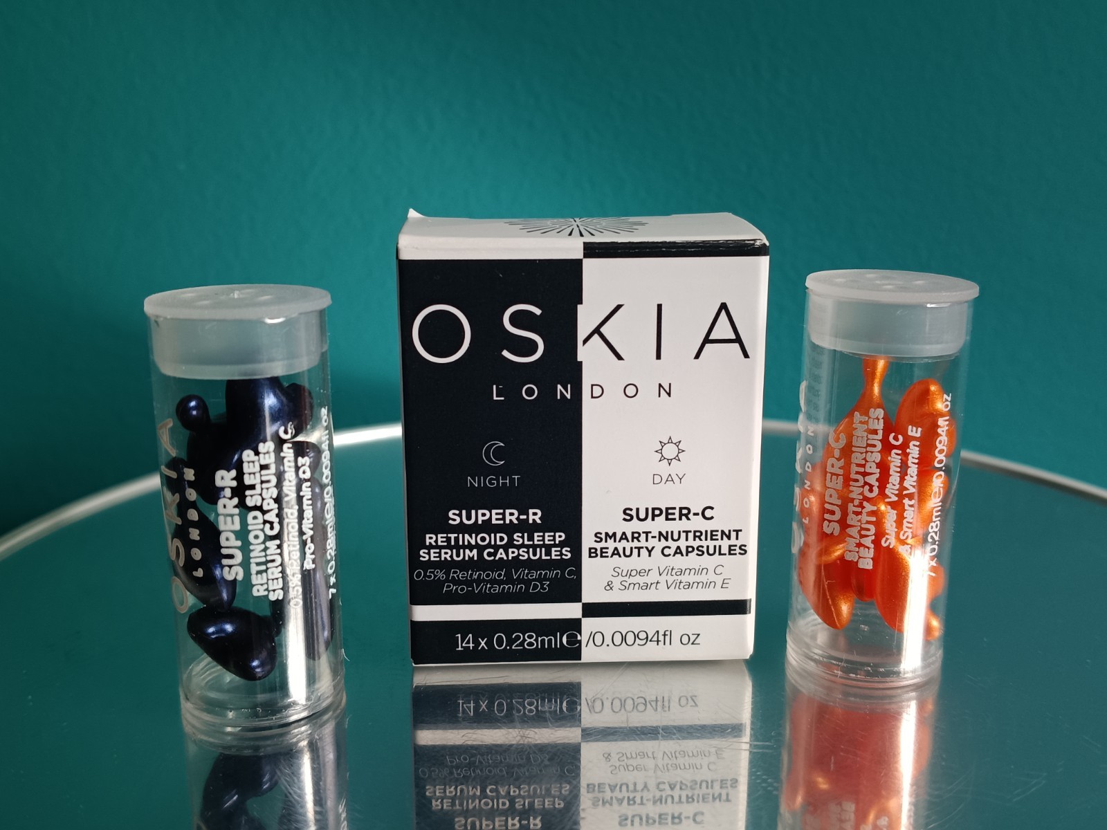OSKIA Super C & Super R Duo 14 X 0.28ml Day & Night Capsules Retinol New Boxed