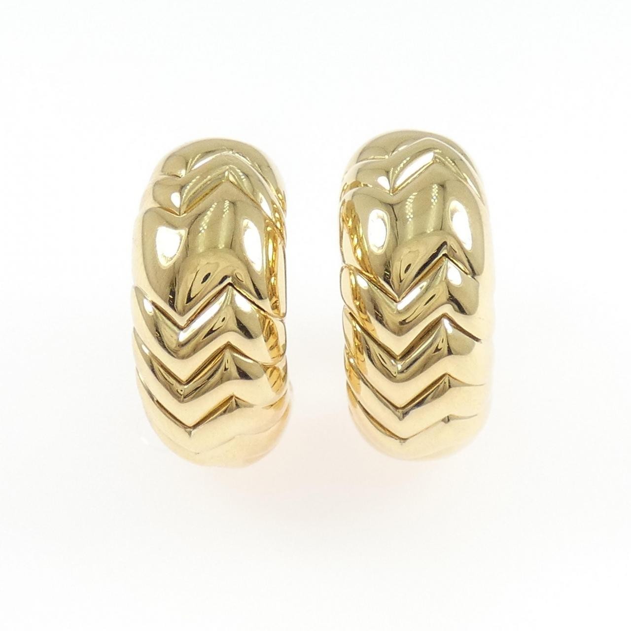 Authentic BVLGARI 750YG Earrings  #230-000-206-0148