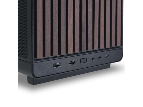 LIAN LI A3- mATX-WD Black Wood front panel SPCC M-ATX / ITX Computer Case - Picture 3 of 5