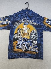 Vintage Cruisin Low Button Up Shirt Mens Size Medium