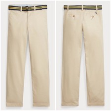 POLO RALPH LAUREN AUTHENTIC BOYS BRAND NEW ORIGINAL BELTED PANTS Size 10, NWT