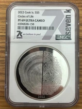 2022 Cook Islands S $5 Circles Of Life PF 69 Ultra Cameo 