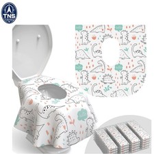 Disposable Toilet Seat Covers 20 Pack for Travel Kids Adults Dinosaur-themed
