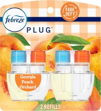 Plug In Air Freshener, Odor-Fighting Scented Oil Refill, Georgia Peach Orchard, 