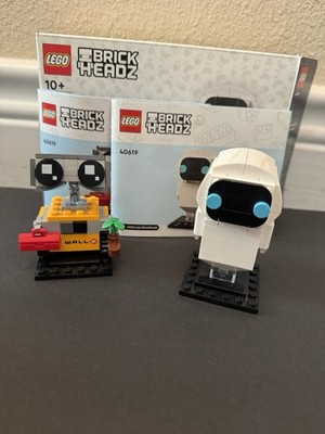 LEGO BrickHeadz WALL-E & EVE 40619 Disney Pixar   Complete w/ Boxes (Used)