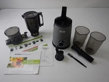 ECOSELF SJ050C - Slow Masticating Juicer with 4.35" Large Feed Chute, Silver