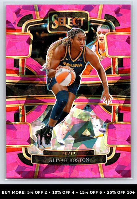 2024 Panini Select WNBA Basketball Aliyah Boston #52 Pink Cracked Ice Fever