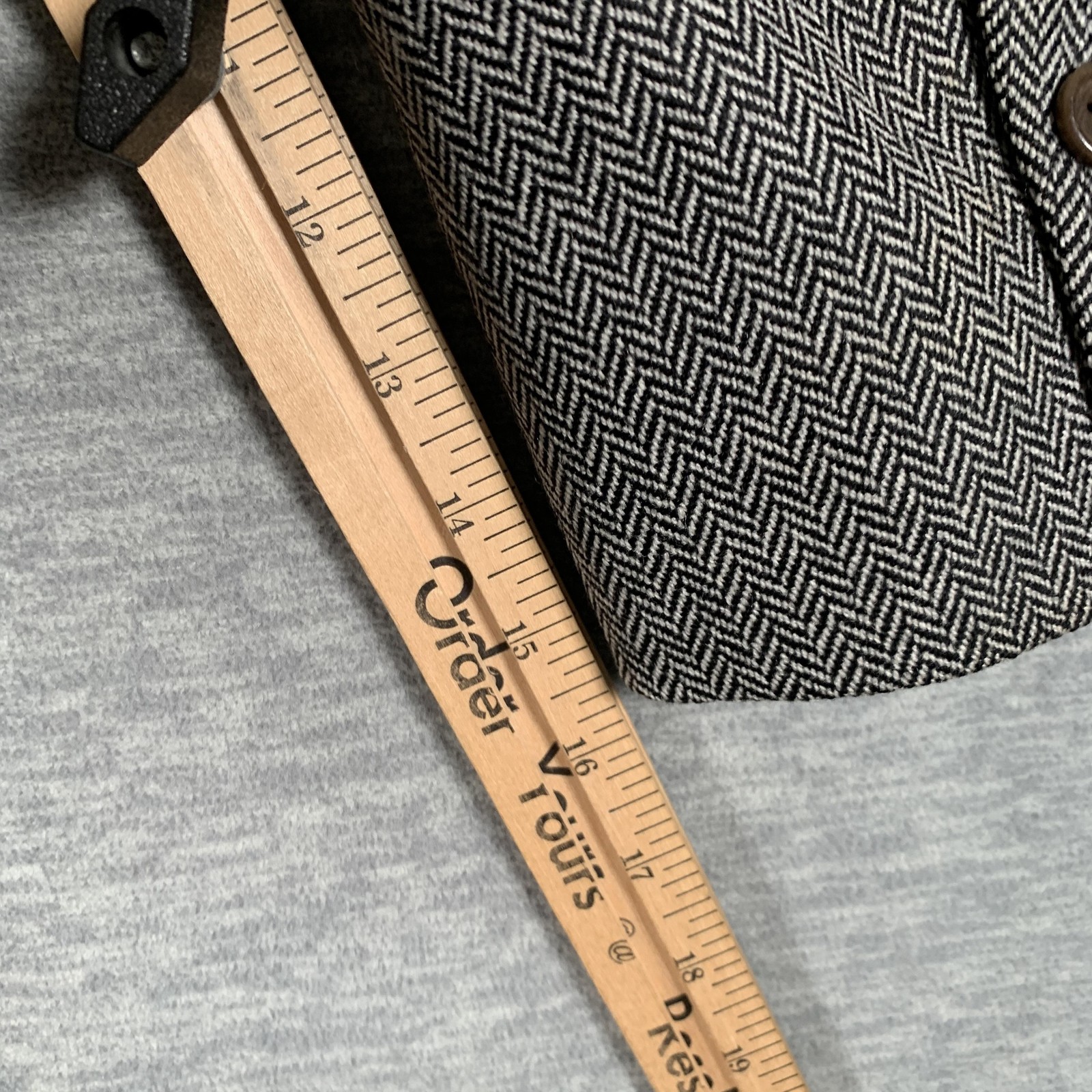 Vintage Brooks Brothers Blazer Mens 41 Herringbone Lambswool Sport Coat 2000s thumbnail 13