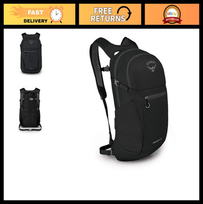 Versatile Black Commuter Backpack for Day Trips, Travel, Hiking & Work